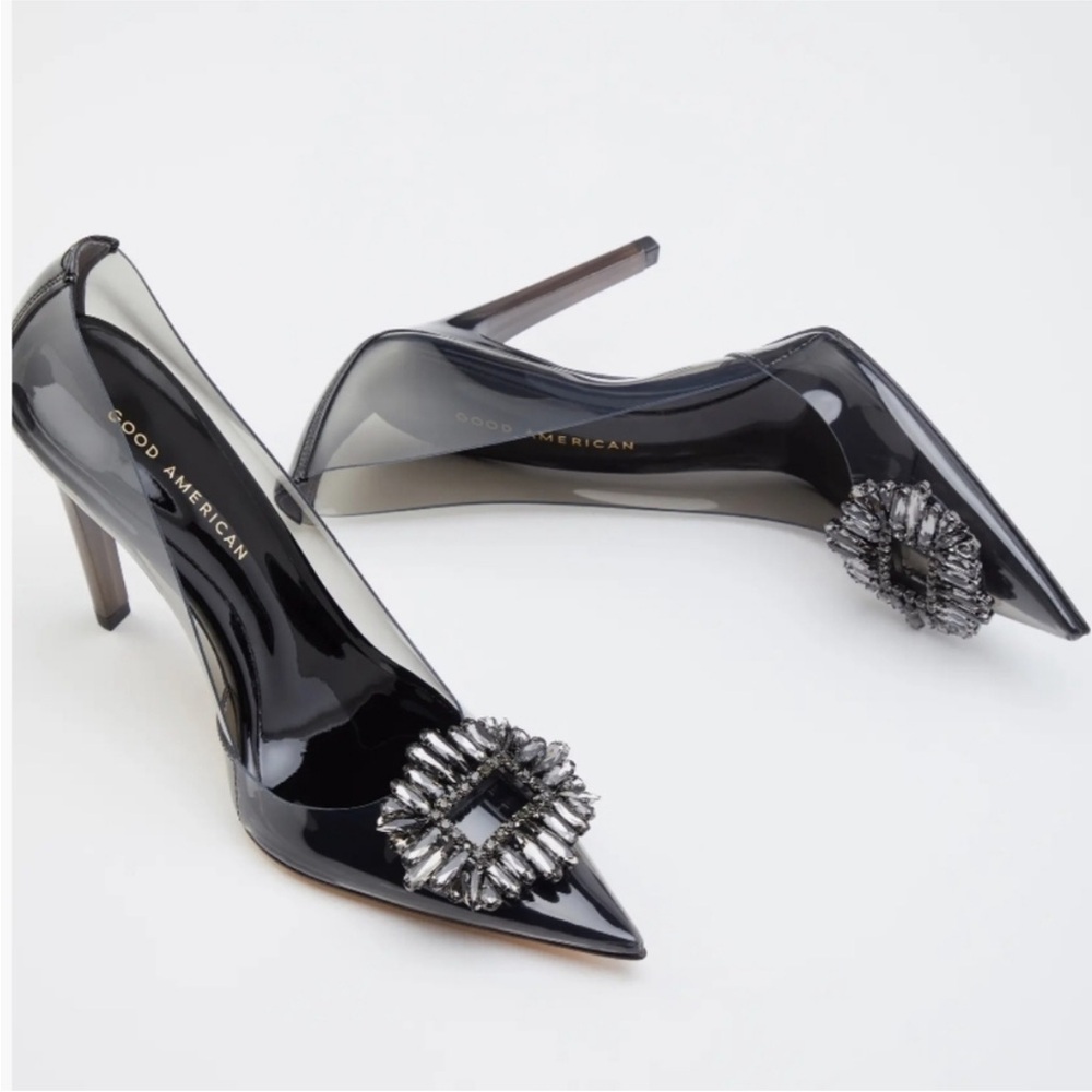 NWT! Cinderella Embellished Pump in 'Smoke'